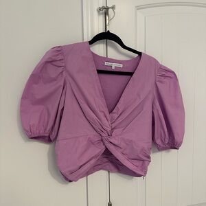 English Factory Lavender Twist Front Cella Top